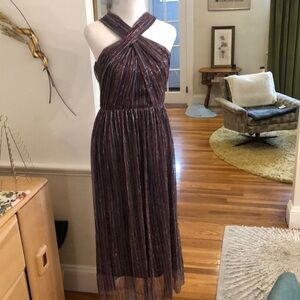 Anthropologie Taylor multicolored metallic dress.  Size 6.